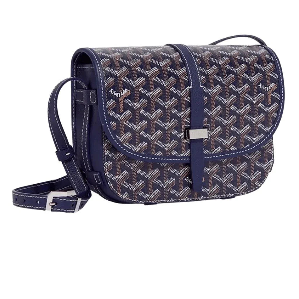 Goyard Belvedere PM Crossbody Bag Navy Blue