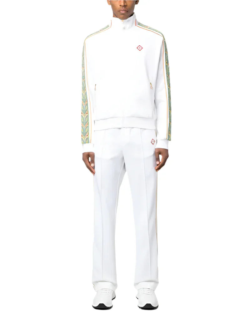 Casablanca Zip-Up Tracksuit- White
