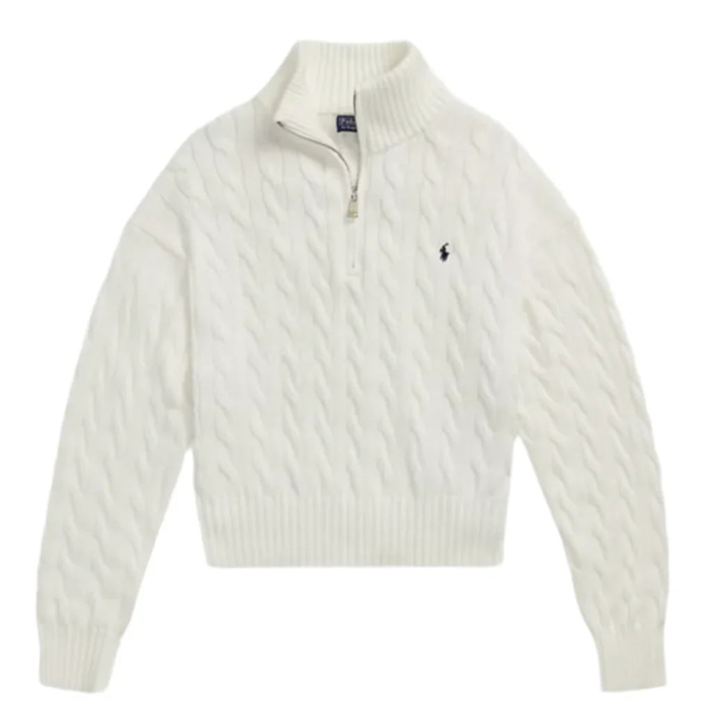 Ralph Lauren Quarter Zip White