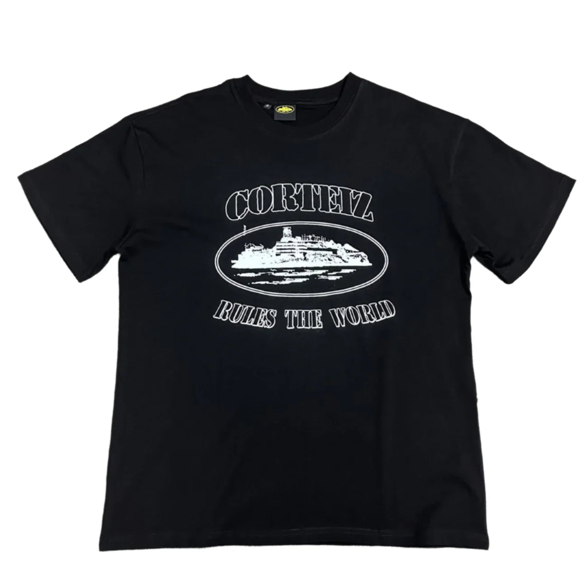 Corteiz Rules The World Plain T Shirt Black