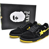 Bapesta "SK8 Black Electric Yellow"