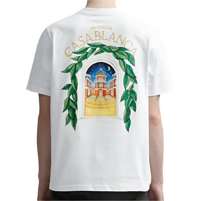 Casablanca T Shirt White "Avenida"