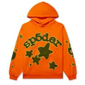 Sp5der Beluga Hoodie Orange/Green