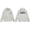 Amiri Plaint Splatter Hoodie Grey