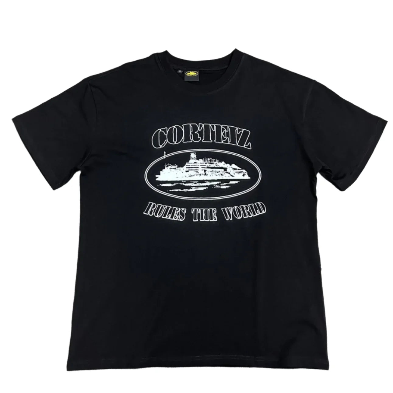 Corteiz Rules The World Plain T Shirt Black